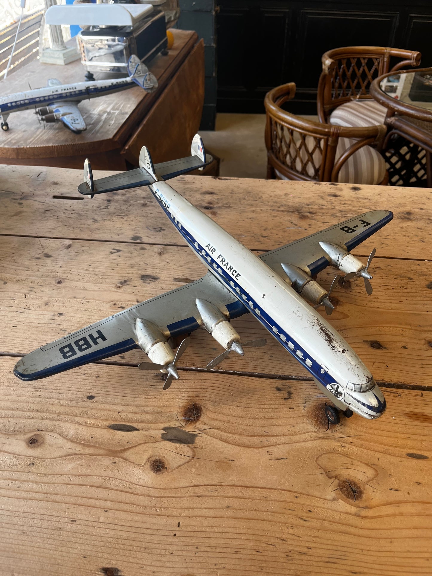 Avion métal super constellation Air France