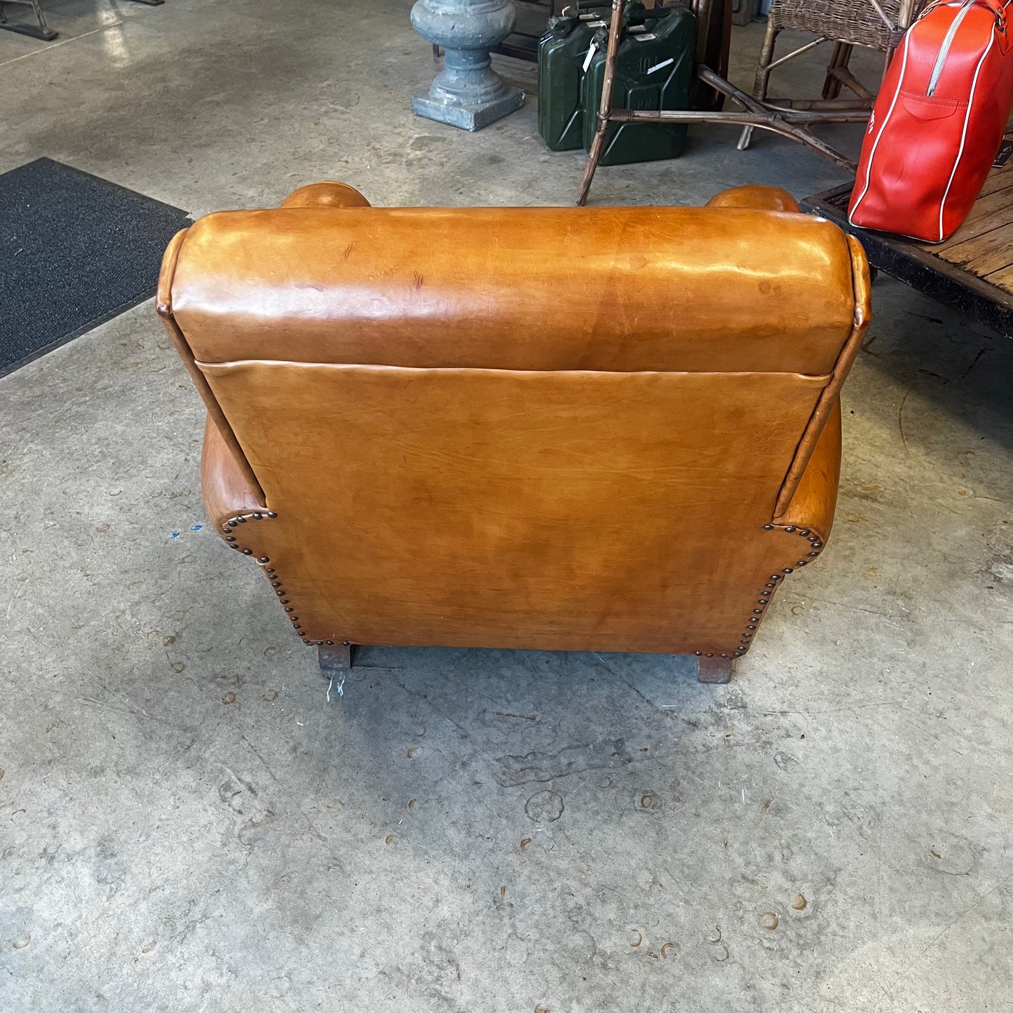 Fauteuil club en cuir