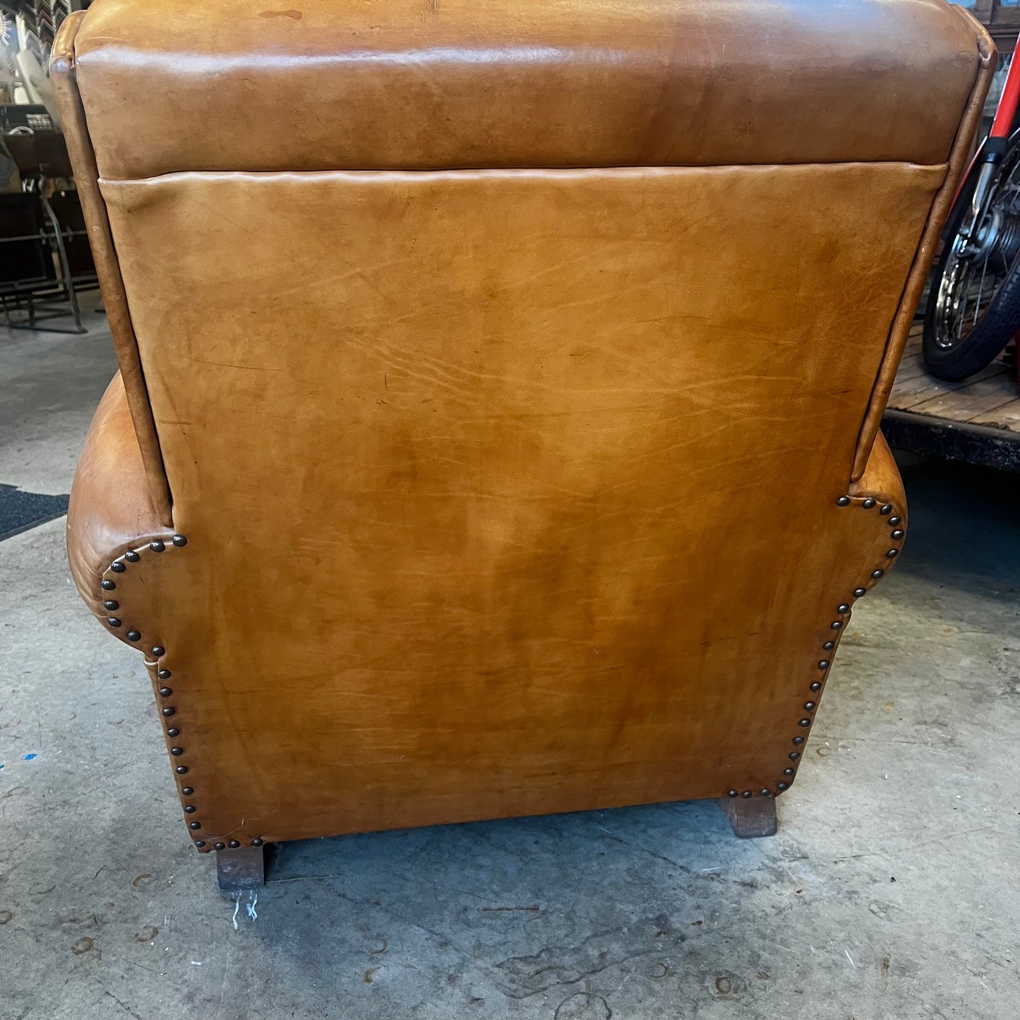 Fauteuil club en cuir
