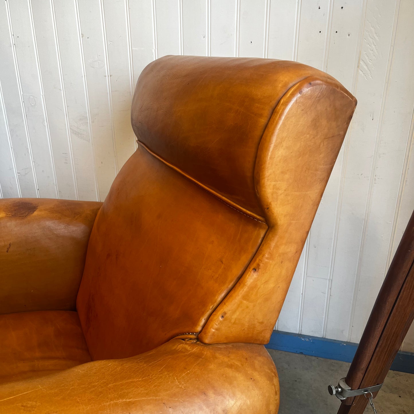 Fauteuil club en cuir