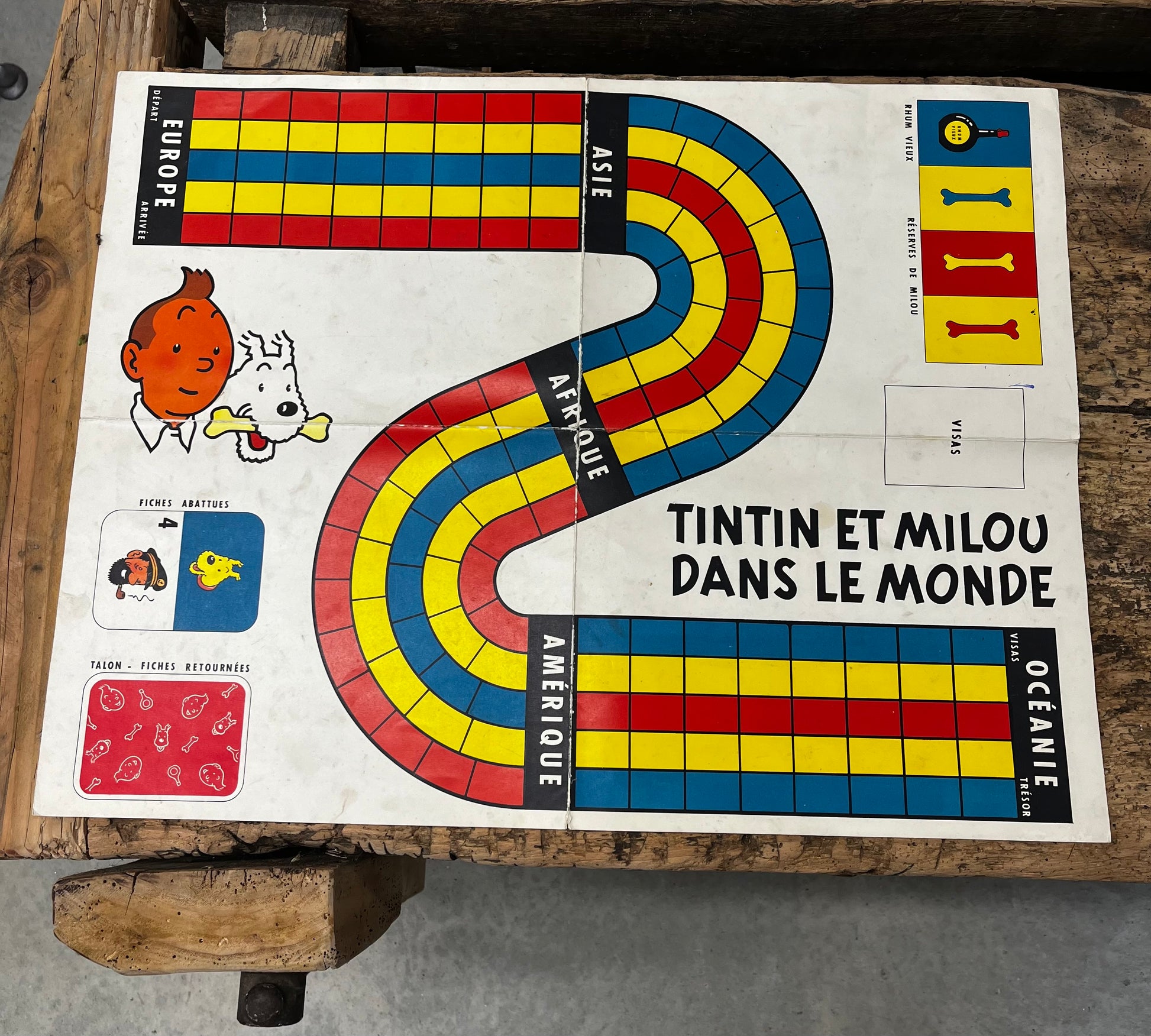 Tintin Eerst uitgave - Bordspel Jeux Noel - Tinitin et Tintin Eerst uitgave - Bordspel Jeux Noel - Tinitin et